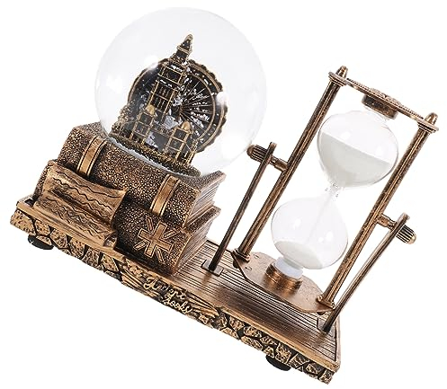 MAGICLULU Musikkristallkugel Wohnzimmerdekoration Bastel-sanduhr-ornament Schreibtischdekoration Raumdekoration Kreative Kunstdekoration Retro-dekor