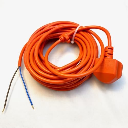 Compatible with Sebo Orange 10m Replacement Vacuum Cleaner Flex Cable Wire Power Cord Lead - XP10 XP20 XP30 BS36 BS360 BS46/460 Dart Duo - MVXP1 5260OR