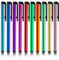 JIEYAO StylusHome Lot de 10 stylets universels à pointe fine en caoutchouc pour tablettes et téléphones portables