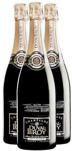 Champagne Cuvée Brut Réserve bianco - Champagne Duval-Leroy - DOP - Champagne - Francia - Vitigni Pinot Noir,Chardonnay,Pinot Meunier - 3x75cl
