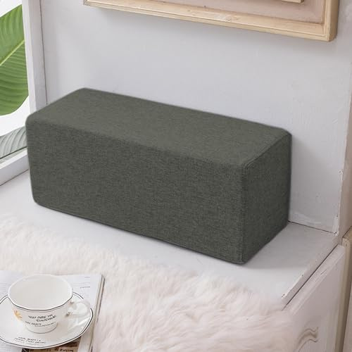 XXIUDEE Bettlückenfüller, Sofa-Armlehne, Kissenstütze, Matratzenverlängerung, Füllstoff für Kopfteil, Lendenwirbelsäule, Rückenlehne, Leserolle mit waschbarem Bezug (150 x 5 x 8 cm, Dunkelgrau)