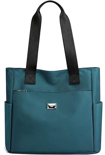 behound Large Capacity Waterproof Multi Pocket Nylon Shoulder Bag,Summer Crossbody Bag For Women Shoulder Purse (L,Blue)