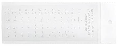 Clear Stickers 7 Colors Only Arabic Language Transparent Keyboard Cover Letter with Laptop Notebook Accessories Keyboard Cover for Laptop Desktop Stickers