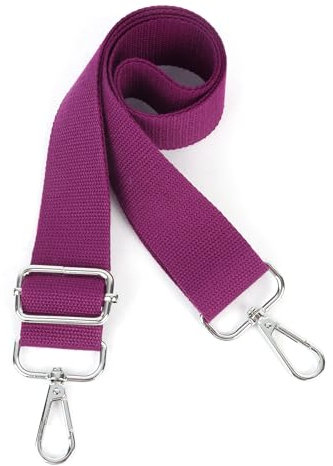 Moorle Breite Umhängetaschen Strap, Schultergurt für Taschen Verstellbarer, Schultergurt Taschengurt Lila 3.8cm Breit, Canvas Handtasche Taschenriemen, Taschengurte zum Wechseln