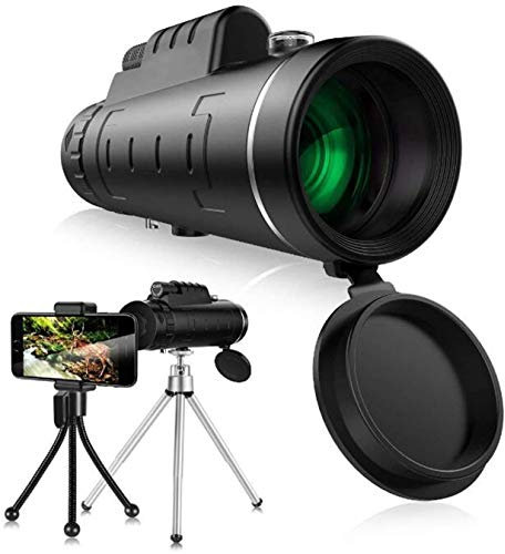MRKU 40 x 60 High Power HD mit universeller Smartphone-Halterung oder für Erwachsene, Golfer, Vogelbeobachtung, Jagd, Reisen, Besichtigungen im Freien, Monokular-Teleskop