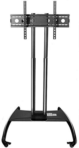 Supporto TV universale Supporto TV universale girevole da tavolo Supporto TV da pavimento in acciaio inossidabile per camera da letto per TV da 65 a 98 pollici Supporto TV angolare nero da pavimento s