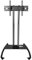 Soporte universal para TV, soporte universal giratorio para TV, soporte de piso de acero inoxidable para TV de 65 a 98 pulgadas, soporte de piso de esquina para TV negro con ruedas, estilo n.° 2 (esti