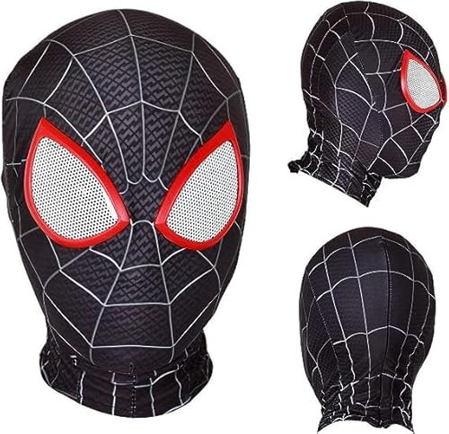 Spider Masks for Kids Adult - 3D Printing Lycra Spider Mask for Kids Boys Gilrs Adult Halloween Costume Christmas Birthday Cosplay Theme Party Props