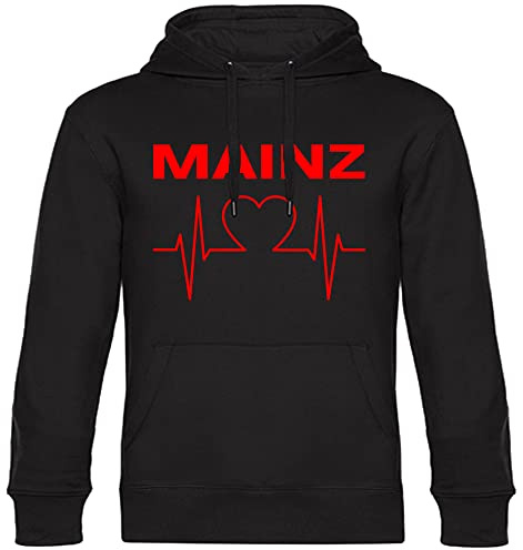 multifanshop Kapuzen Sweatshirt - Mainz - Herzschlag