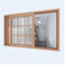 Finestre di ricambio in legno per case/porta d'ingresso 39 pollici telaio finestra in legno con vetro grande finestra di poppa per capanno casa mobile seminterrato 100 x 90 cm/39 x 35 pollici
