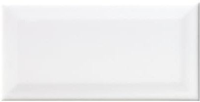 Devon Bevelled 100x 200 Metro Brick Ceramic Tile (50, White)