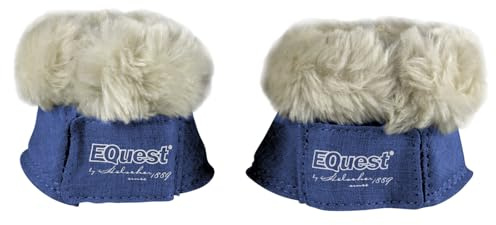 EQuest Hufglocke Melange speziell für Shettys, 2er Set (Navy, Mini-Shetty)