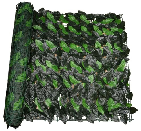 QUXVUIS Dekorative künstliche Hecken, Zaun, Gartendekor aus hochwertigem Kunststoff Polyester Tuch, sorgt für eine grünere Landschaft, künstlicher Sichtschutzzaun, Wandschirm im Freien