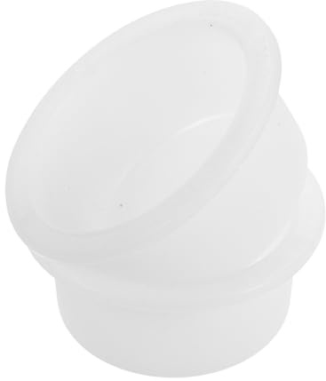 ELEOUTI 2pcs Silicone Wax Melt Warmer Dish Replacement with Universal Compatibility and Efficient Heating Distribution, Stylish White Wax Melts Burner Liners for Home and Meditative