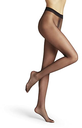 FALKE Damen Strumpfhose Shelina 12 DEN W Ti ultra-transparent einfarbig 1 Stück, Schwarz Black 3009, S