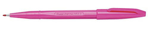 Pentel Sign Pen Fiber-Tipped Pen, Pink Ink,12 Count (S520-P)
