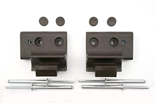 WDF-Service GmbH Ersatzteil für Braas Atelier-Fenster, Griffkonsolen-Set AF 81´ braun aufgesetzt