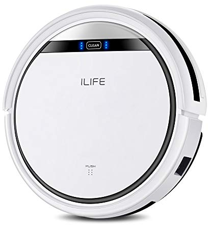 ILIFE V3s Pro Robot Aspirador, succión sin enredos, aspiradora robótica de carga automática, limpieza de horario diario, ideal para pelo de mascotas, piso duro y alfombra de pelo bajo, color blanco