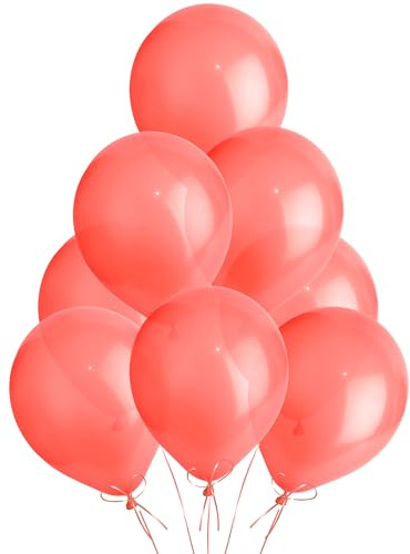 SHATCHI 25 pcs 12 Metallic Red Balloons Latex Birthday Decorations Party celebrations Plain
