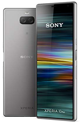 Sony Xperia 10 Plus Smartphone (16,5 cm (6,5 Zoll) 21:9 Full HD+ Display, 64 GB Speicher, Dual-SIM, Split-Screen, Android 9) Silber