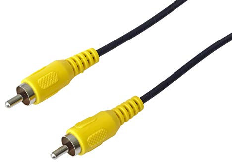 PremiumCord Cavo RCA 10 m, 1X Spina RCA RCA su 1X Spina RCA RCA, Cavo di Collegamento Audio Video, Stereo, per TV, Telefoni Cellulari, MP3, HiFi, Colore Nero