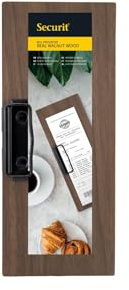 Securit Porte-addition en Bois de Noyer - à Pince pour le Maintien Des feuilles