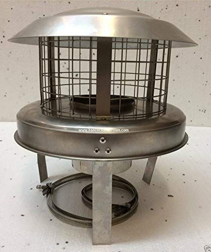 Hancock & Brown 6 Stainless Steel Chimney Pot Hanger Hanging Cowl Cowls