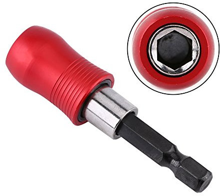 Bit Holder, 6.35mm Magnetic Screwdriver Bit Holder 1/4 Hex Shank Connection Rod Adapter Extension Bar 60mm for Electric Drill Screwdriver