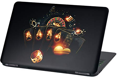 Laptop Folie Cover: Strange Klebefolie Notebook Aufkleber Schutzhülle selbstklebend Vinyl Skin Sticker (17 Zoll, LP56 Casino)