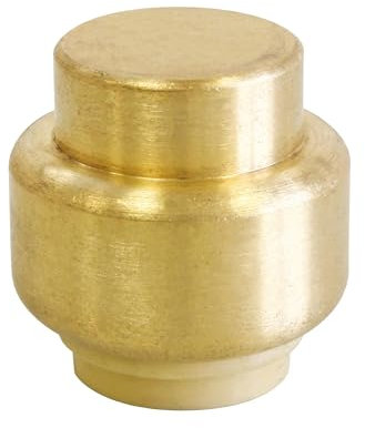 SOMATHERM FOR YOU, Bouchon laiton à clipser pour tubes cuivre, PER ou multicouche Ø16 mm - Raccord auto-étanche, montage rapide sans outil, pression max 4 bars, température max 90°C