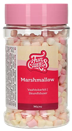 FunCakes Mikro Marshmallows: Kuchenstreusel, guter Geschmack, perfekt zum Dekorieren von Kuchen, Cupcake-Streusel. 50 g., Orange, Ungiftig