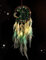 Nice Dream Mond Traumfänger mit LED Licht, Handgemachte Dreamcatcher mit Federn, Maiden Zimmer Schlafzimmer Romantische Dekoration für Wandbehang Wohnkultur Ornamente Handwerk Grün