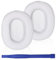 Adhiper M50X Ohrpolster kompatibel mit Audio-Technica ATH M50X / M50xBT2 / M40X / M30X / M20X / M10X / MSR7 / SX1/ATH-ANC9 Kopfhörer（Weiß）