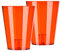 Tymar Orchideentopf Übertopf, 2er-Pack, transparent, Blumentopf, Blumenkübel für Orchidee, Pflanzentopf aus Kunststoff, Moderne, schlanke, Runde Form, STOOKPS001 (Rot Transpartent, ø 12 cm)
