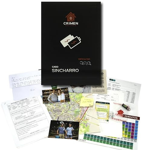 Crimen en Casa - Caso: Sincharro (Difícil) - Juego de Detectives - Misterio y Enigma - Hidden Clues - Murder Mistery Game