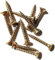 Wood Screws Zinc Plated Yellow M3 Long 1 inch 3.5 x 25mm (0.14x 1) Box Of 100