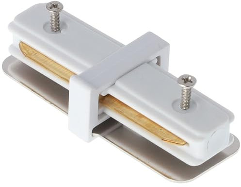 EDO - SEVA Schienensystem Rail - Längsverbinder I für Decken-Stromschiene Weiß - Verlängerung für 1-phasige Lichtschiene - SEVA I Connector White, Schienenbeleuchtung für Wohnzimmer Schlafzimmer