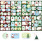 Étiquettes adhésives pour cadeaux de Noël, Autocollants de nom de Noël, étiquettes adhésives pour la collection de Noël, étiquettes pour porte-noms pour emballages de cadeaux de Noël