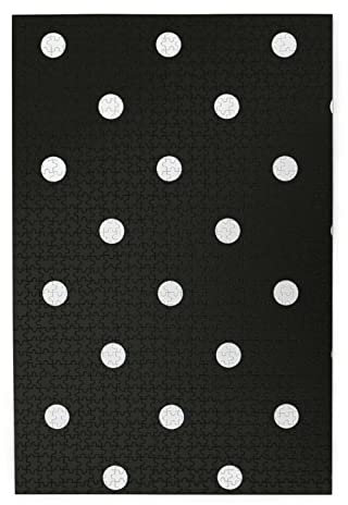 Schwarz-weiße gepunktete Puzzles sind geeignet für Erwachsene und Jungen und Mädchen. 1000-teiliges Puzzle