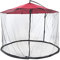 parasol, moustiquaire réglable en polyester, léger et rond à suspendre, avec double porte zippée