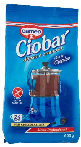 Cameo Ciobar Professional Classico Préparation pour chocolat chaud Boisson au chocolat 24 tasses sans gluten 600 g