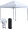 YRHome Pavillon Faltbar Anthrazit Pop Up Faltpavillon Pavillon 3x3m Wasserdicht Winterfest Stabil UV-Schutz Gartenpavillon Gartenzelt Partyzelt Outdoor Festzelt Höhe bis 2.6m, Weiß