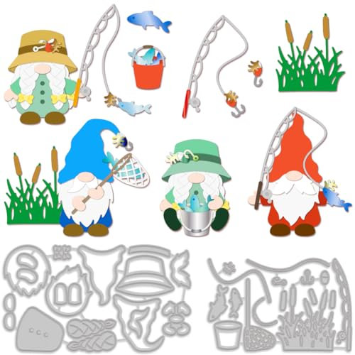 MAYJOYDIY Angelzwerg Stanzformen Zwerg Metall Stanzschablonen Karbonstahl Angeln Prägeschablone für Kartenherstellung Scrapbooking Umschlag DIY Papier Bastelbedarf Album Dekor