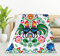 HGOD DESIGNS Überwurfdecke mit Hahn, Flanell-Fleecedecke, polnisches Blumenmuster, Volkskunst, quadratisches Muster mit Hahn, leichter Überwurf für Bett, Sofa, Reisen, Teenager, Geburtstag, 130 x 150