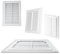 MYPURECORE White Air Vent Cover - Durable Louvre Grill with Insect Mesh - Wall Vents for Homes, Sheds, Tumble Dryers & Doors - Various Sizes (210mm x 210mm)