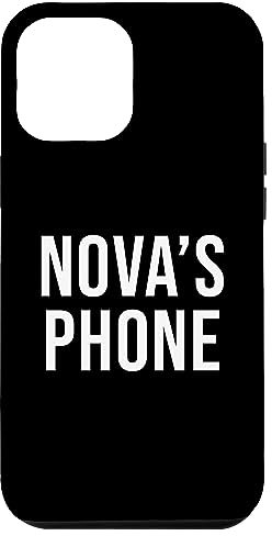 Nova's Phone Black White Name Nova Case for iPhone 13 Pro Max