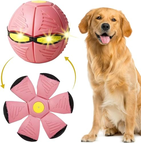 YeahBoom Jouet pour Animal Domestique Frisbee Ball, Soucoupe Volante Balle Jouet pour Chiens, Balle Volante pour Chiens, Jouet pour Animaux de Compagnie Frisbee Ball Dog, Balle Volante, Balle pour ch