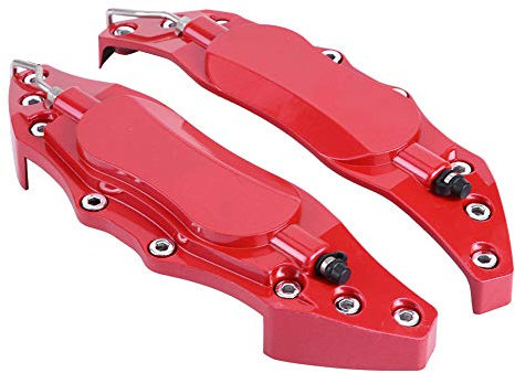 Copri Pinza Freno in Alluminio per Auto per Ruota 16 Pollici - 17 Pollici - Medio (rosso)