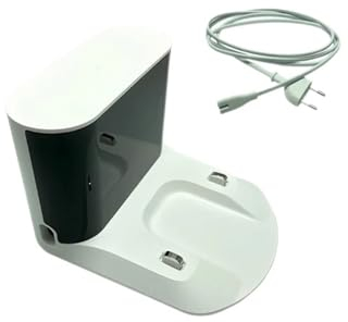 NDNGDVI Base De Carga CE, Accesorio De Base De Carga. Compatible con Roborock Sweeper S5 MAX / S6 Pure / S6 Maxv (Schwarz : with EU charger-01)