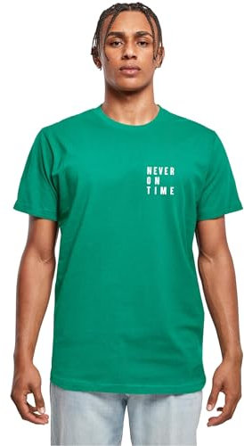 Mister Tee Herren Never On Time Tee Forest Green, M